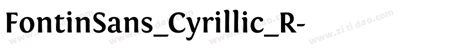 FontinSans_Cyrillic_R字体转换