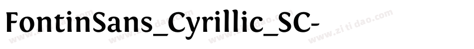 FontinSans_Cyrillic_SC字体转换