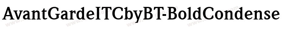 AvantGardeITCbyBT-BoldCondensed字体转换
