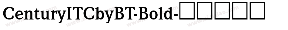 CenturyITCbyBT-Bold字体转换