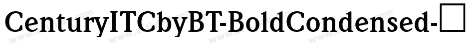 CenturyITCbyBT-BoldCondensed字体转换
