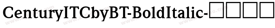 CenturyITCbyBT-BoldItalic字体转换