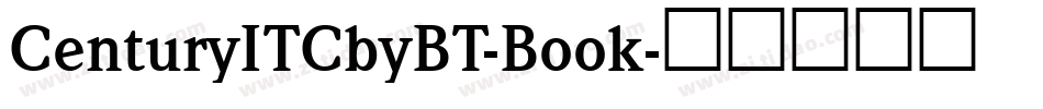 CenturyITCbyBT-Book字体转换