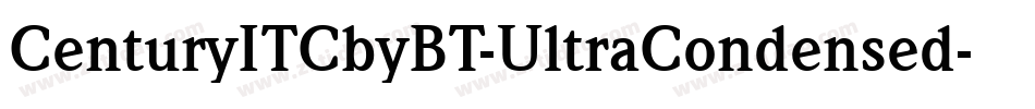 CenturyITCbyBT-UltraCondensed字体转换