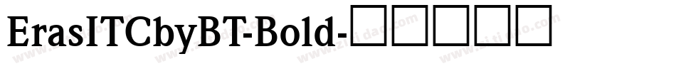 ErasITCbyBT-Bold字体转换