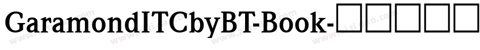 GaramondITCbyBT-Book字体转换