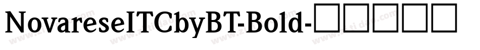 NovareseITCbyBT-Bold字体转换
