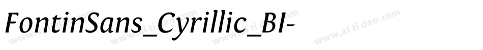 FontinSans_Cyrillic_BI字体转换