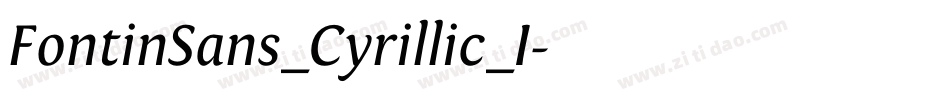FontinSans_Cyrillic_I字体转换