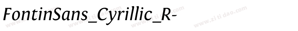FontinSans_Cyrillic_R字体转换