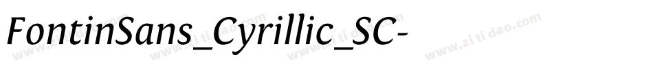 FontinSans_Cyrillic_SC字体转换
