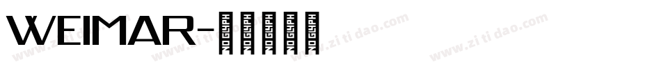 weimar字体转换