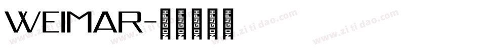 weimar字体转换