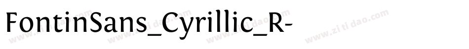 FontinSans_Cyrillic_R字体转换