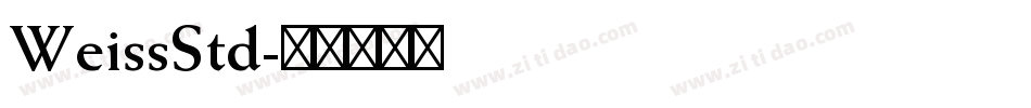 WeissStd字体转换