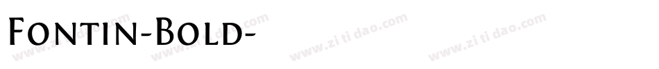 Fontin-Bold字体转换