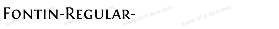 Fontin-Regular字体转换