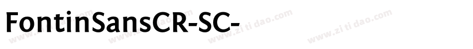 FontinSansCR-SC字体转换