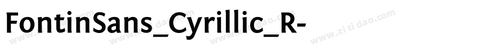 FontinSans_Cyrillic_R字体转换
