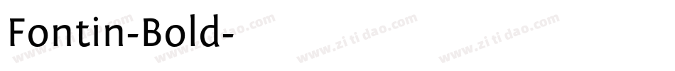 Fontin-Bold字体转换