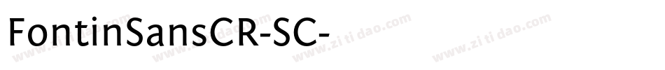 FontinSansCR-SC字体转换