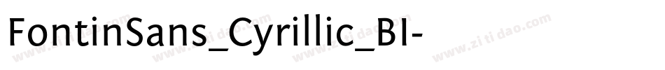 FontinSans_Cyrillic_BI字体转换