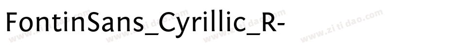 FontinSans_Cyrillic_R字体转换