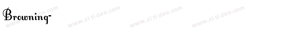Browning字体转换