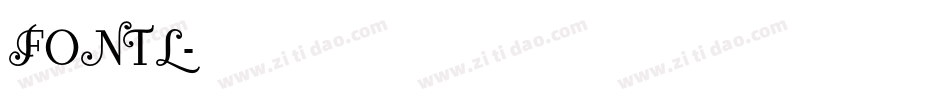 FONTL字体转换