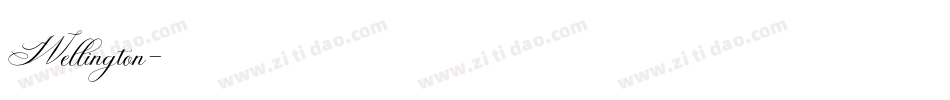 Wellington字体转换