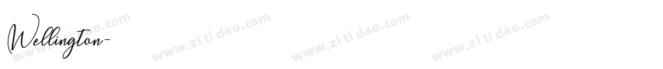 Wellington字体转换
