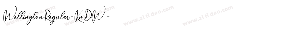 WellingtonRegular-KnDW字体转换