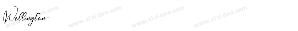 Wellington字体转换