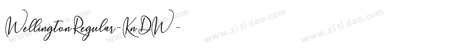 WellingtonRegular-KnDW字体转换