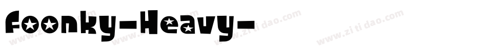 Foonky-Heavy字体转换