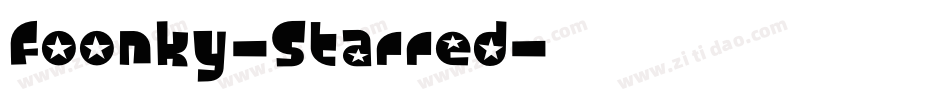 Foonky-Starred字体转换