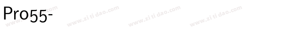 Pro55字体转换
