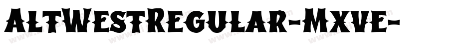 AltWestRegular-Mxve字体转换
