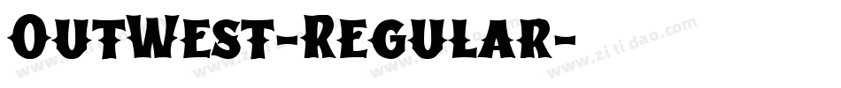 OutWest-Regular字体转换