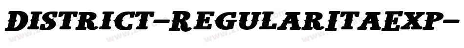 District-RegularItaExp字体转换