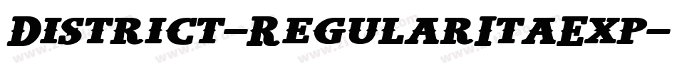 District-RegularItaExp字体转换