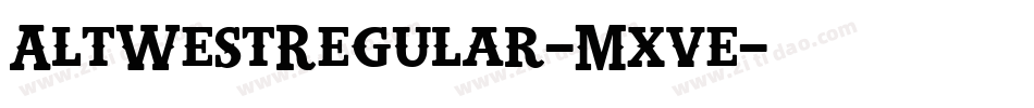AltWestRegular-Mxve字体转换