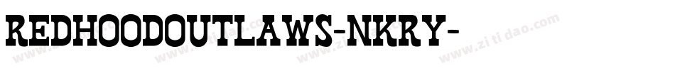 RedHoodOutlaws-nKrY字体转换