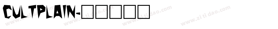 CultPlain字体转换
