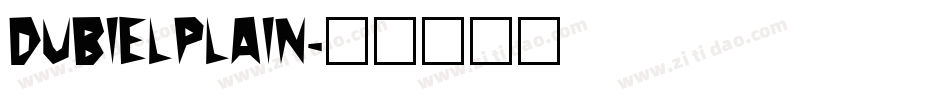 DubielPlain字体转换