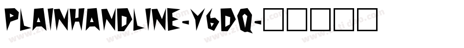 Plainhandline-Y6dq字体转换
