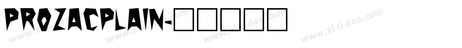 ProzacPlain字体转换