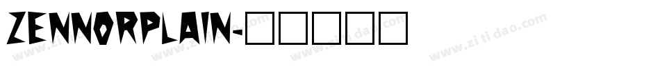 ZennorPlain字体转换