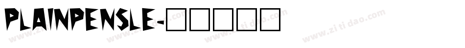 plainpensle字体转换