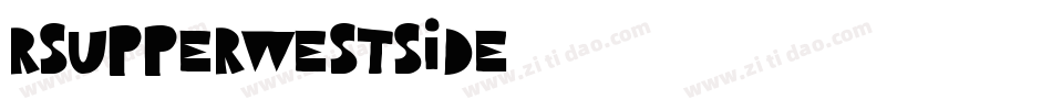 RSUpperWestSide字体转换